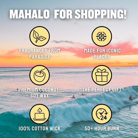 Brand New Hawaii Postcards Scented Destination "Waikiki Beach" Candle - Picture 5 of 5